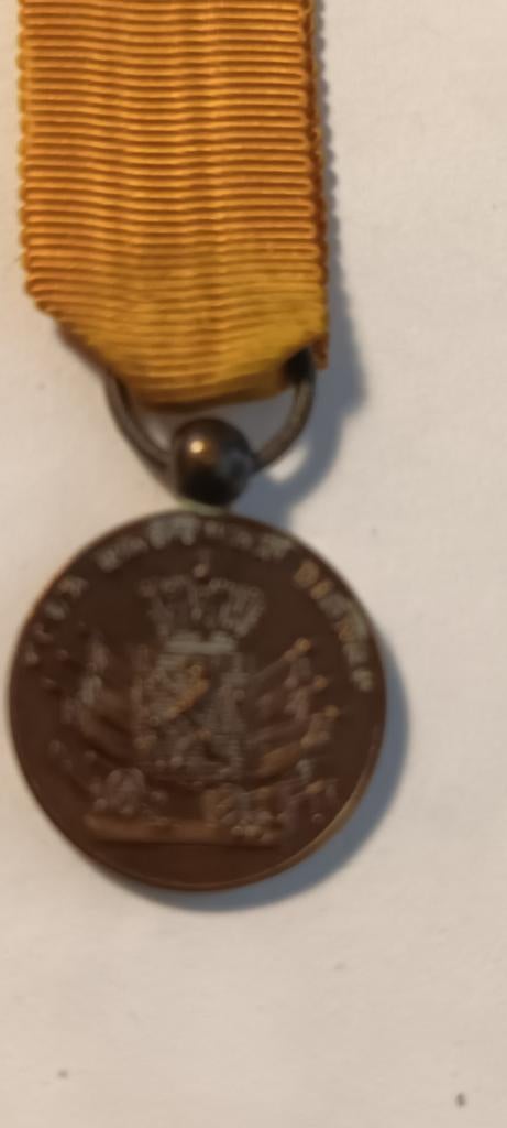 Oude Nederlandse Medaille met Oranje Lint, Ophalen of Verzenden