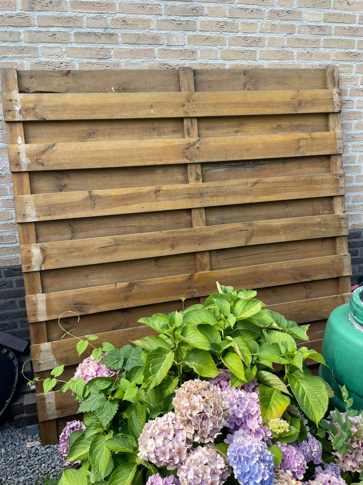 Tuinscherm, Tuin en Terras, Schuttingen, Ophalen, 1 tot 2 meter, Minder dan 3 meter, Zo goed als nieuw