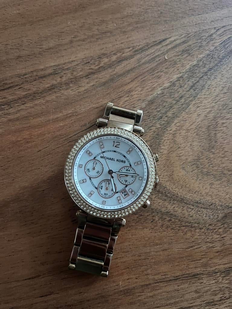 Dames horloge rose goud michael kors, Ophalen of Verzenden, Zo goed als nieuw, Overige merken
