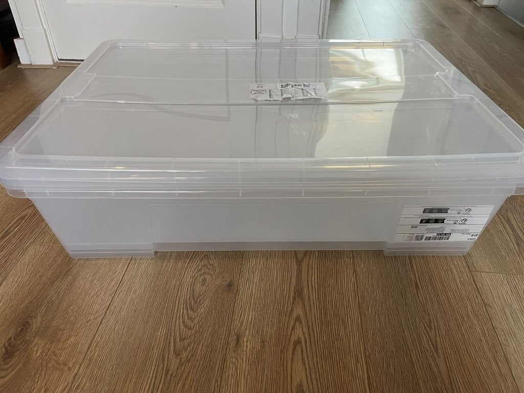 2x IKEA SAMLA opbergbox, Doe-het-zelf en Verbouw, Ophalen, 40 tot 60 cm, 75 tot 100 cm, Zo goed als nieuw