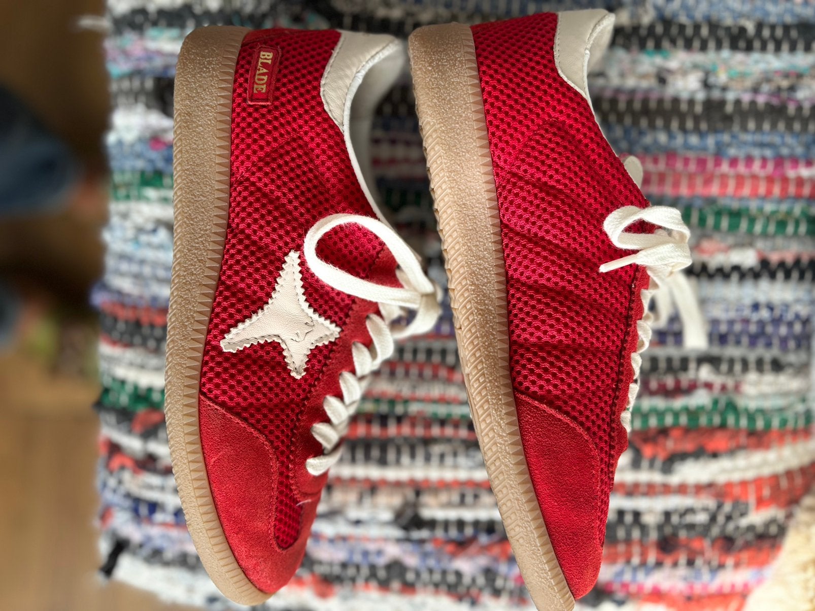 Amabrand rode sneakers maat 36/37, Ophalen of Verzenden, Rood, Sneakers of Gympen, Zo goed als nieuw