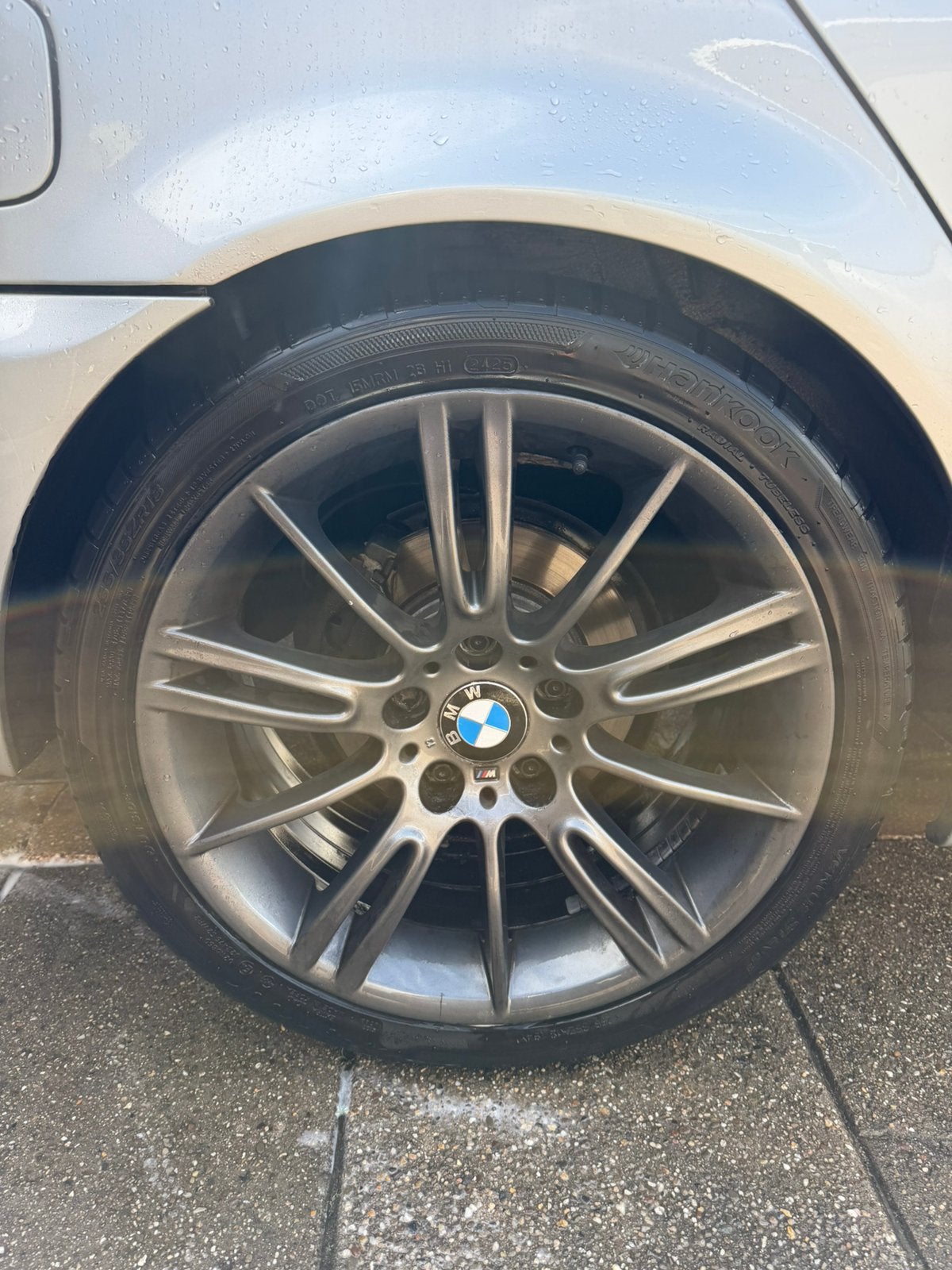 18 inch breedset style 193M bijna nieuwe hankook banden, Ophalen of Verzenden, Gebruikt