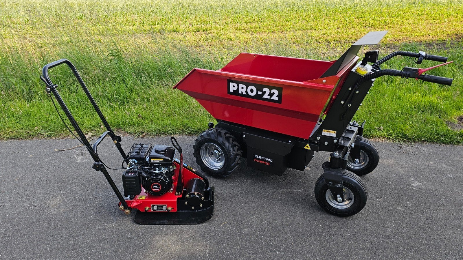 Trilplaat, dumper, tegeldonkey, minigraver te huur, Tuin en Terras, Ophalen