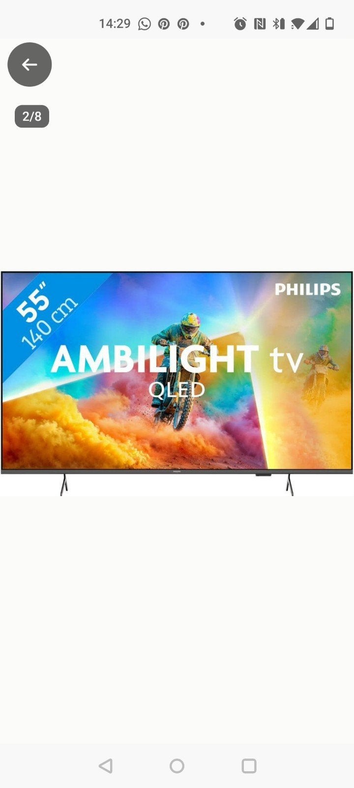 Nieuwe Philips Ambilight TV in verpakking, Philips, 50 Hz, Nieuw, Ophalen of Verzenden