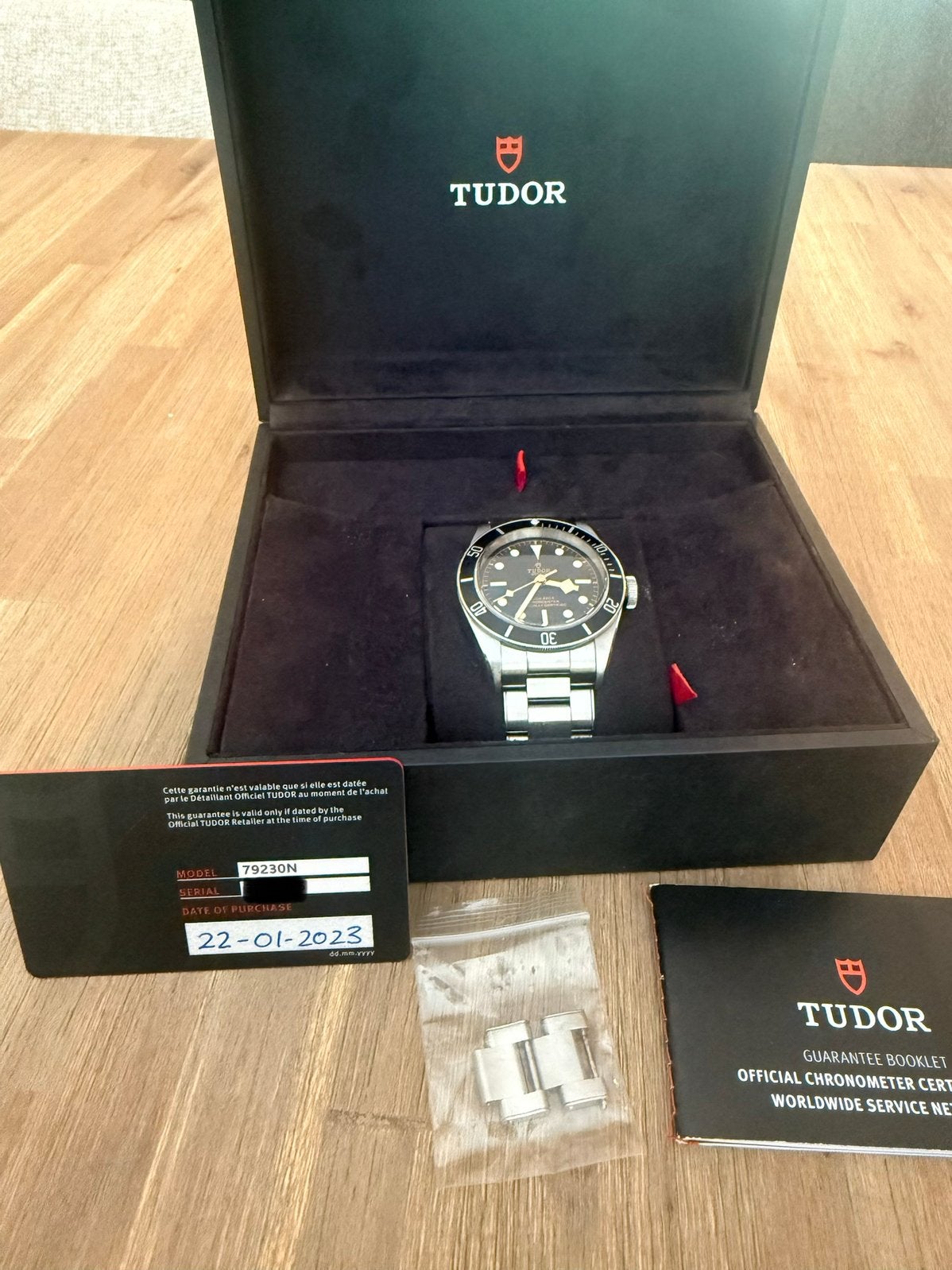 TUDOR Black Bay 41 | Full Set | 01-23, Sieraden, Tassen en Uiterlijk, Horloges | Heren, Overige merken, Staal, Staal, Polshorloge