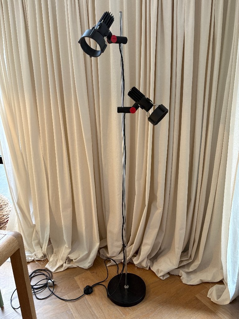Vintage Erco vloerlamp met 2 spots - Roger Tallon, Ophalen