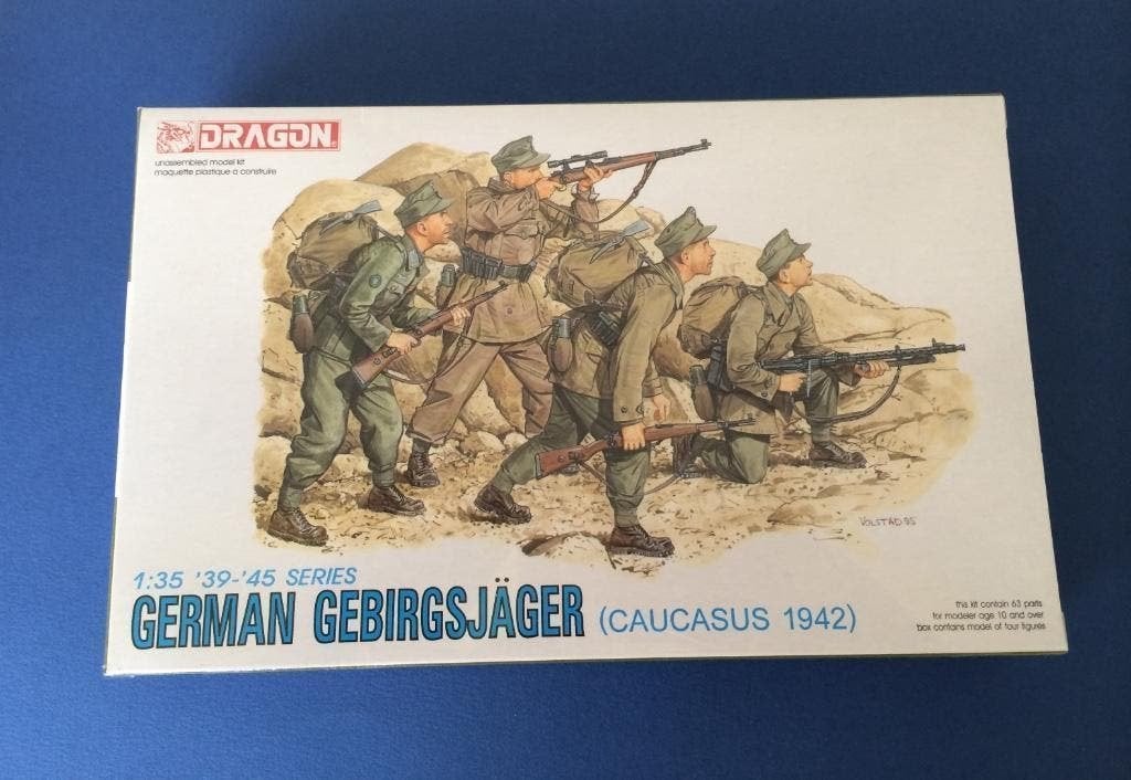 Dragon	6045	German Gebirgsjäger (Caucasus 1942) 	1/35	Sealed, Verzenden, Nieuw, Groter dan 1:35