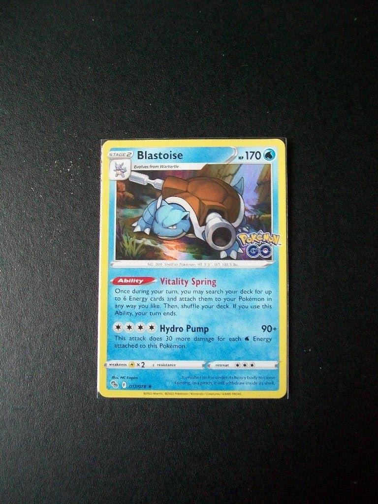 4335: Nieuwe Pokemon GO kaart Holo Rare BLASTOISE  (017/078), Verzenden, Nieuw, Losse kaart, Foil
