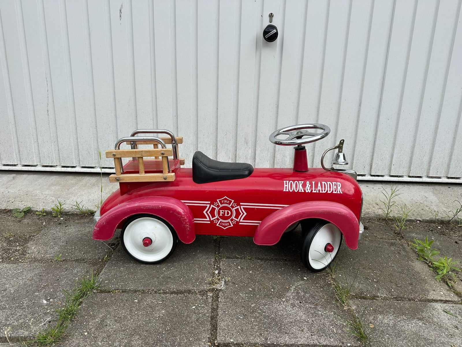 Vintage Rode Brandweer Trapauto - Hook & Ladder, Ophalen, Gebruikt