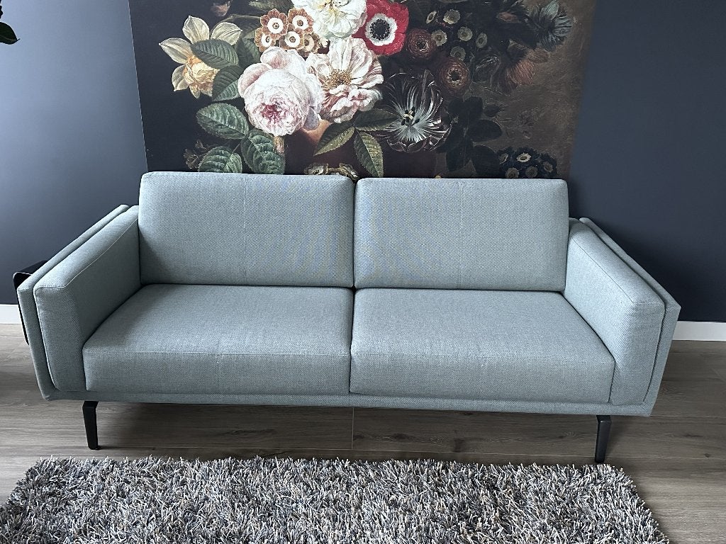 Leolux Bellice driezits bank, Ophalen, Driepersoons, 75 tot 100 cm, Zo goed als nieuw