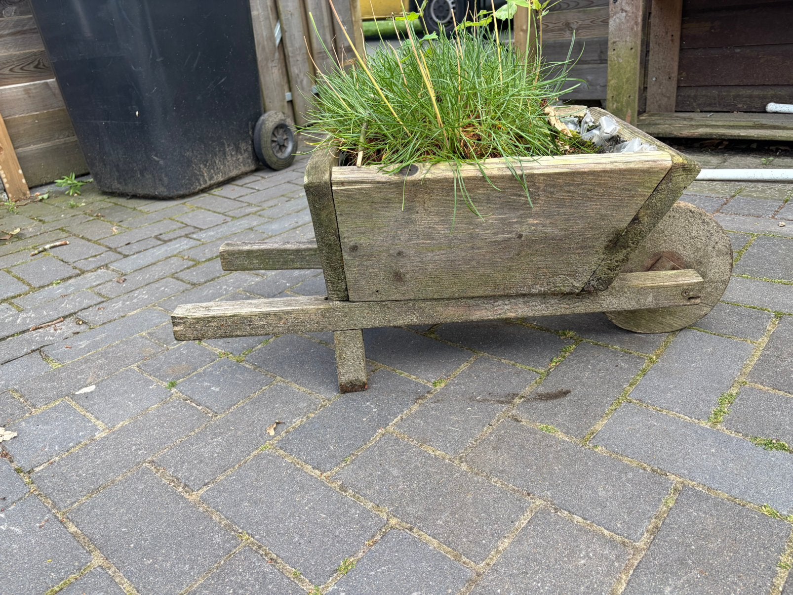 Kruiwagen bloembak, Tuin en Terras, Ophalen, Gebruikt, Hout