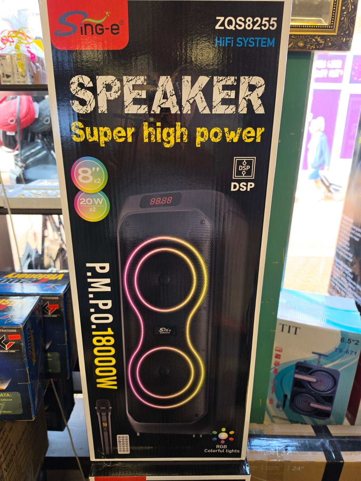 Sing-e ZQS8255 Bluetooth Speaker met Lichteffecten, Overige merken, Shenzhen, China, Sing-e Electronics, Nieuw