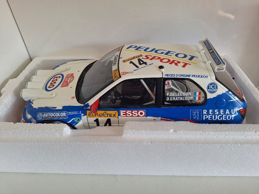 Peugeot 306 Maxi Rally Monte Carlo G065 1/12, Ophalen of Verzenden, Zo goed als nieuw, 1:9 t/m 1:12, Auto