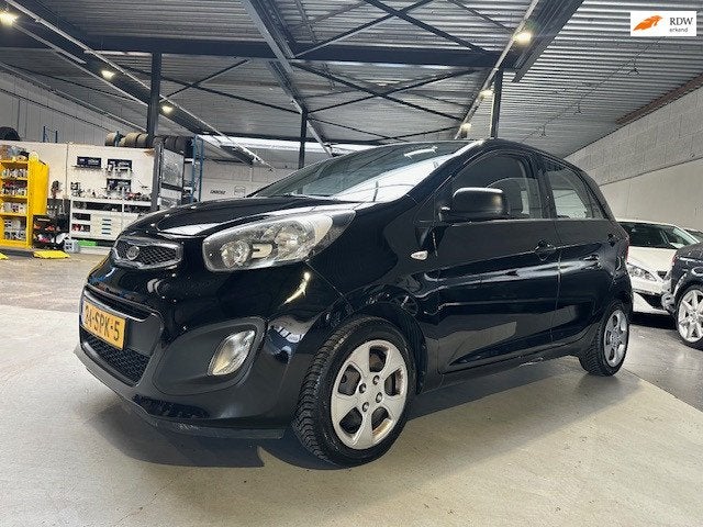 Kia Picanto 1.0 CVVT Comfort Pack/Airco/Dealer onderhouden/A, Voorwielaandrijving, Gebruikt, 400 kg, Zwart