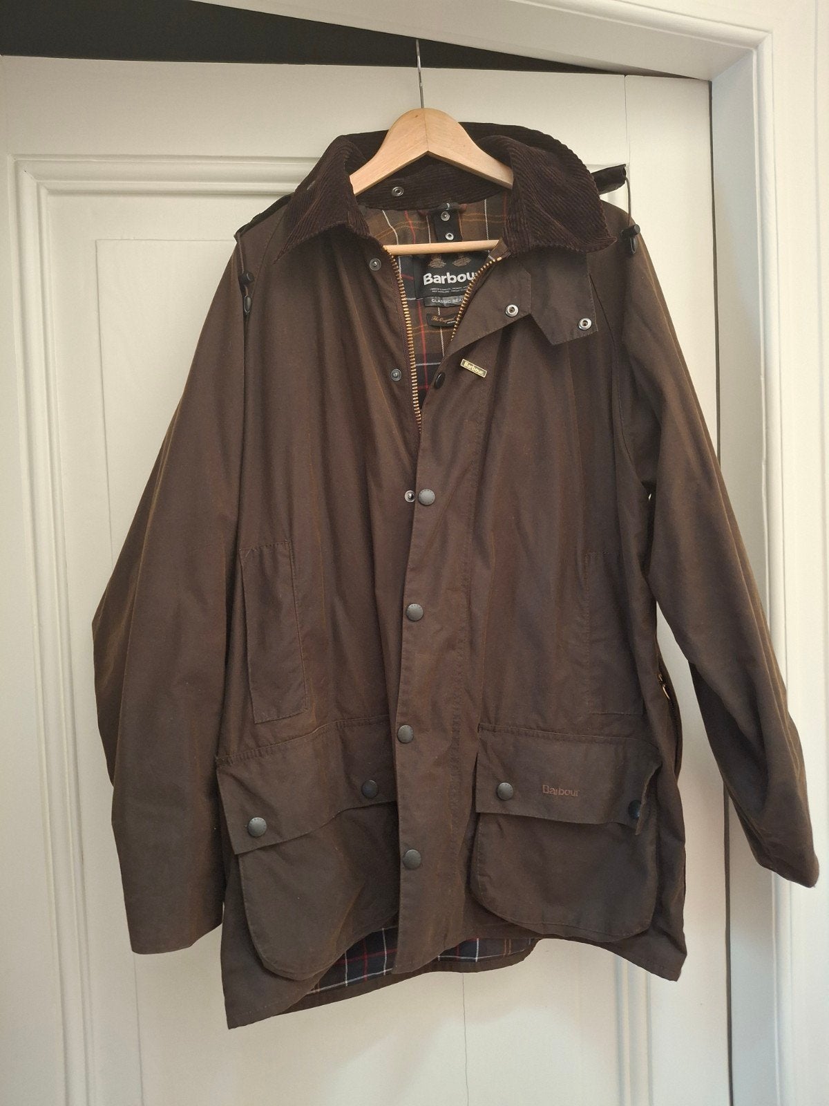 Barbour Classic Beaufort Wax Jacket – Olive – maat 44 (XL) i, Ophalen of Verzenden, Zo goed als nieuw, Maat 56/58 (XL), Groen
