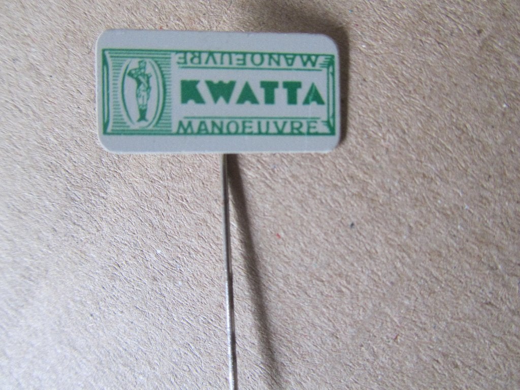 Kwatta Speldje van vroeger, Ophalen of Verzenden, Zo goed als nieuw, Merk, Speldje of Pin