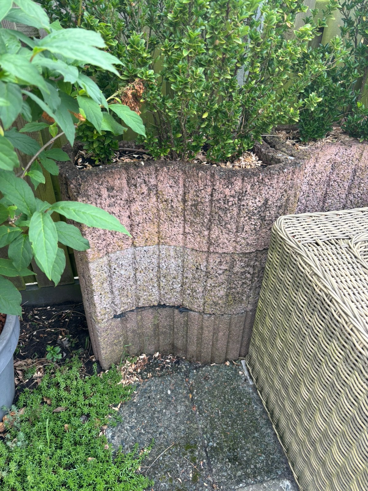 24st. stapelbare bloembakken, Tuin en Terras, Ophalen, Gebruikt, Minder dan 30 cm, Minder dan 60 cm