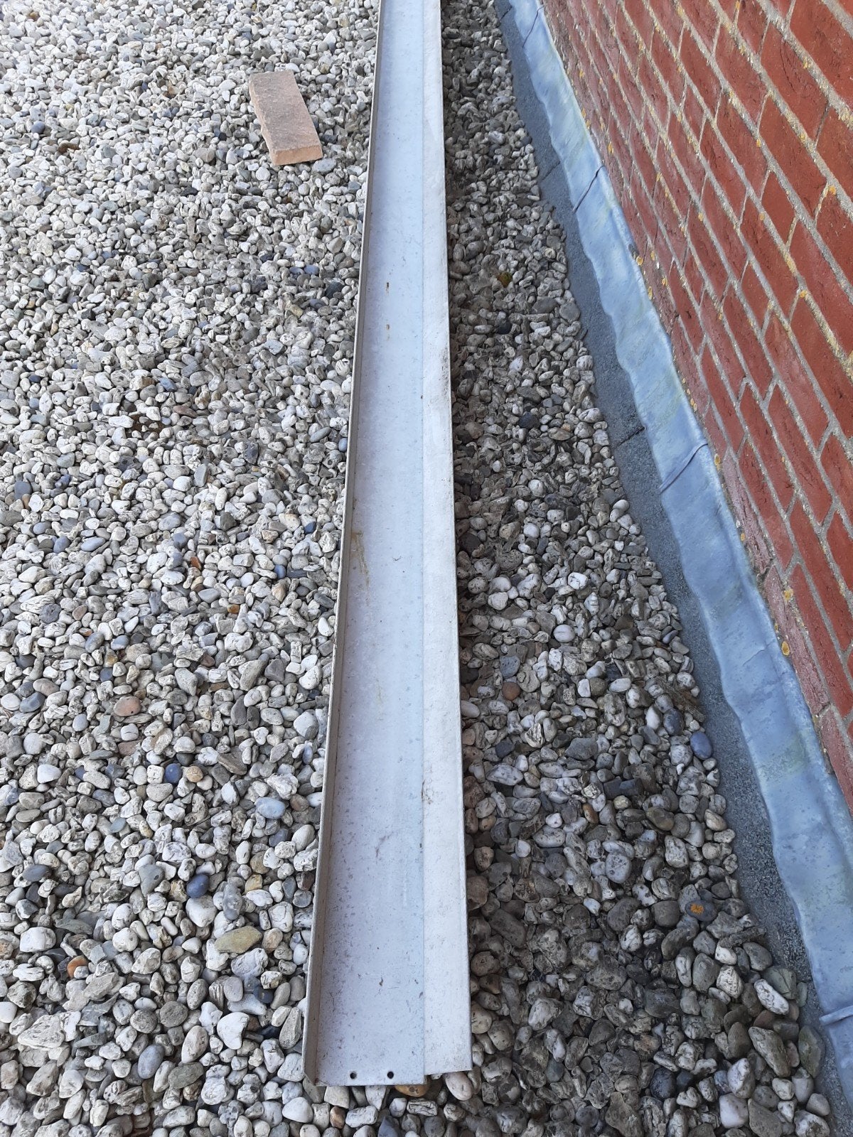 aluminium dakgoot, Ophalen, Gebruikt, Aluminium