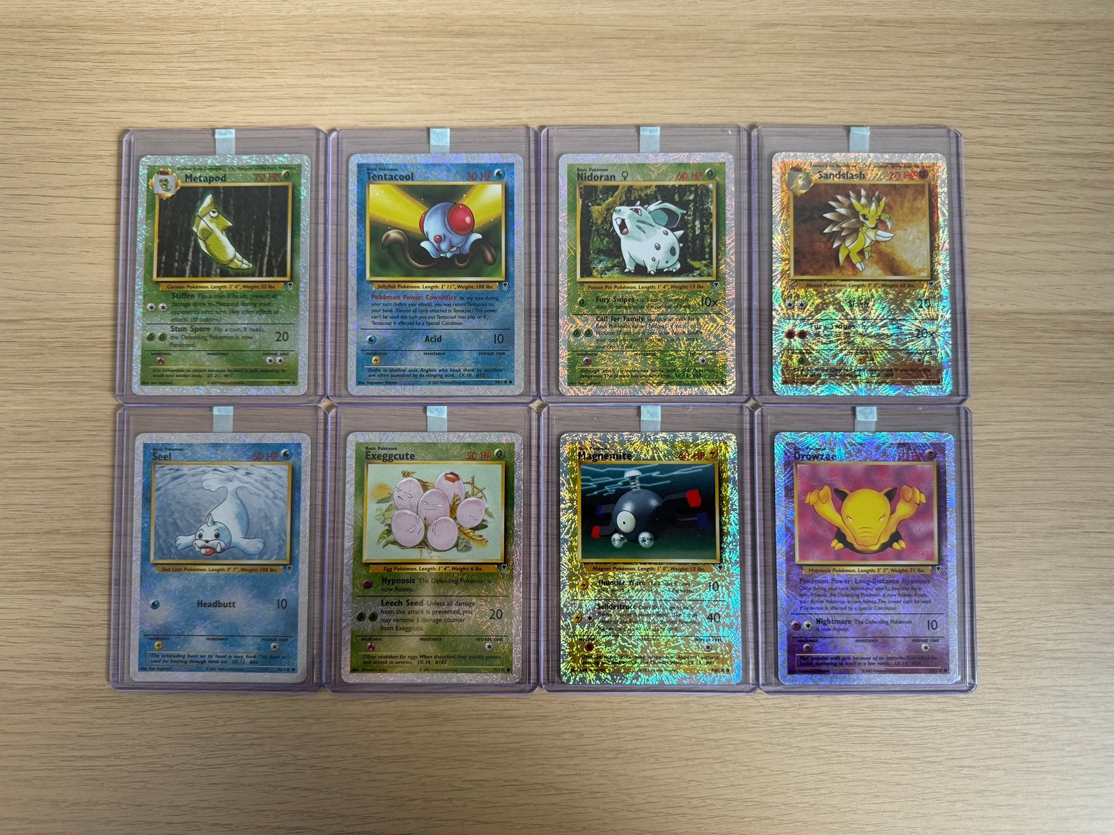 Pokémon Legendary Collection Reverse Holo Lot 8x NM Vintage, Ophalen, Zo goed als nieuw, Meerdere kaarten, Foil