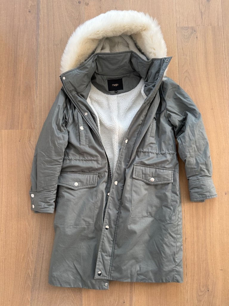 Winterjas Maje maat 38, Overige kleuren, Ophalen, Maat 38/40 (M), Maje