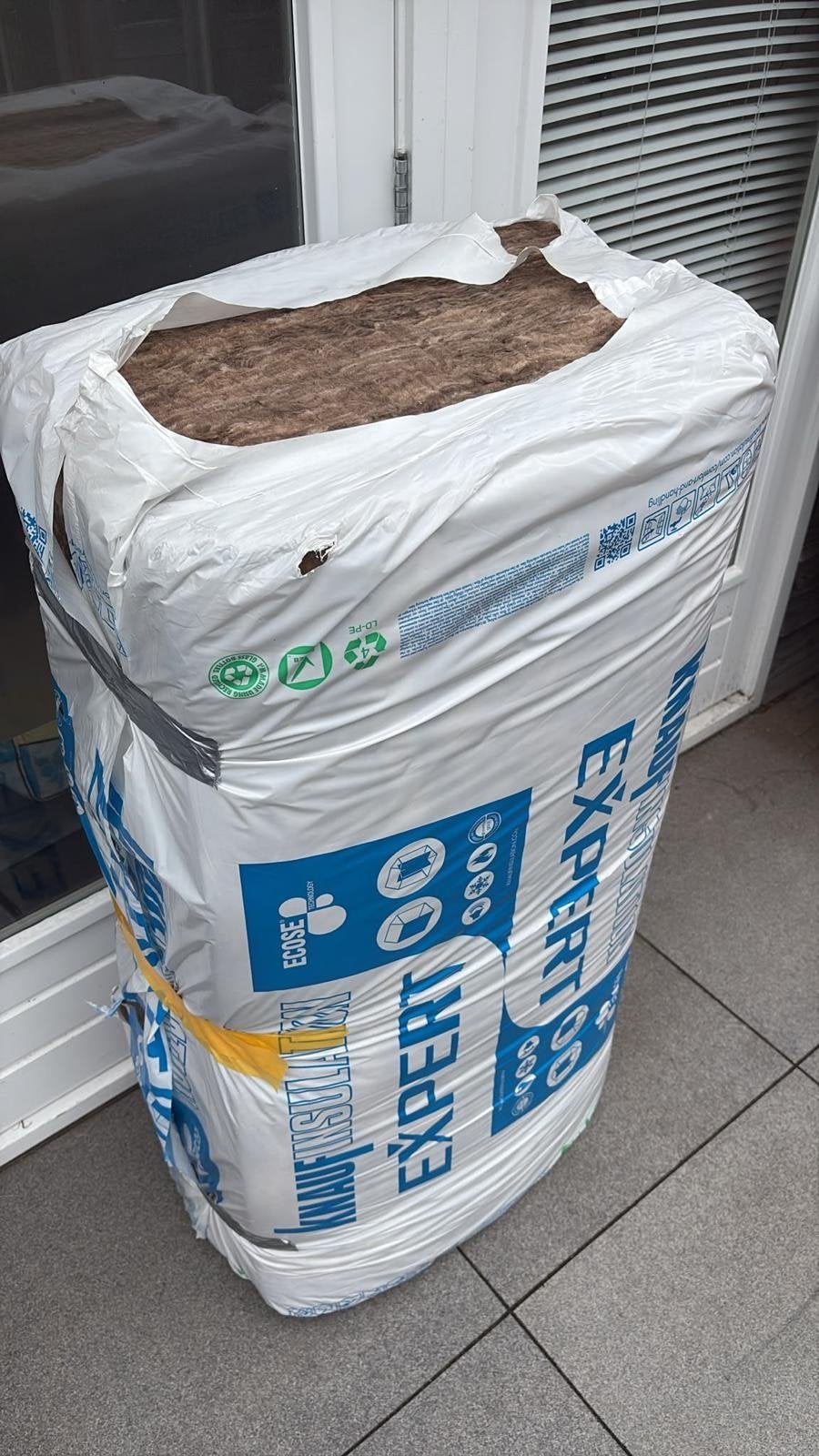 Knauf Expert 45 Glaswol Isolatie - ca. 10m2, Nieuw, 5 tot 10 m², Vloerisolatie, Glaswol