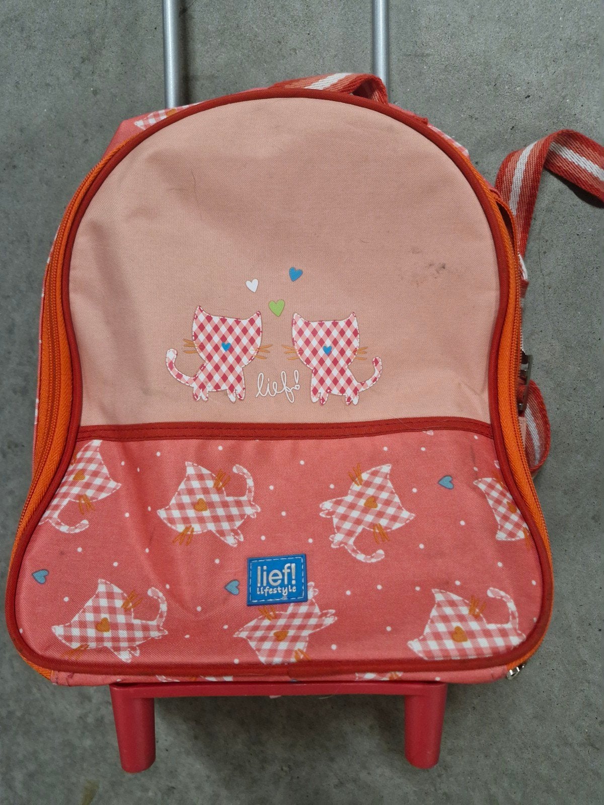 Lief! rugtas/trolley voor kinderen, Uitschuifbare handgreep, 30 cm of meer, Gebruikt, Minder dan 35 cm