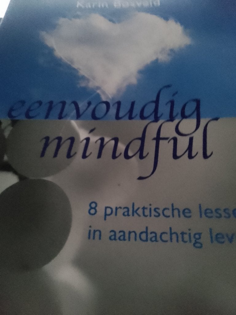 boek  eenvoudige mindful   karin bosveld, Ophalen, Zo goed als nieuw, Overige typen