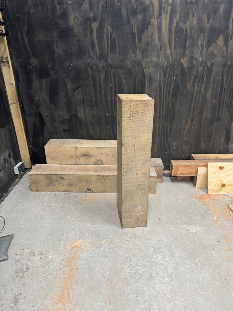 Robuuste eiken palen voor diverse doeleinden, Ophalen, Gebruikt, Eiken, 50 mm of meer