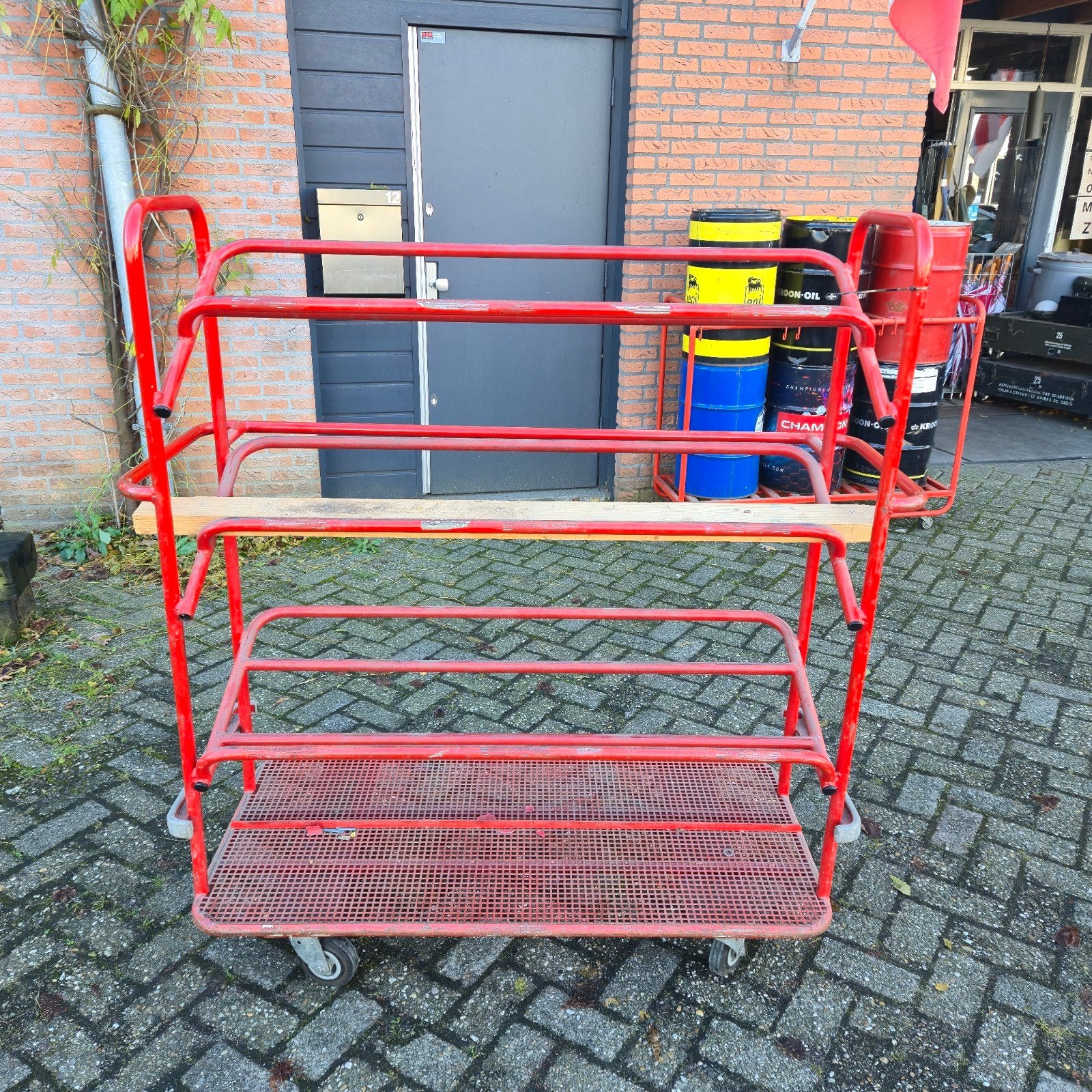 Rode transport kar postzakken sorteerkar, Ophalen, Transportkar, ., 100 liter of meer