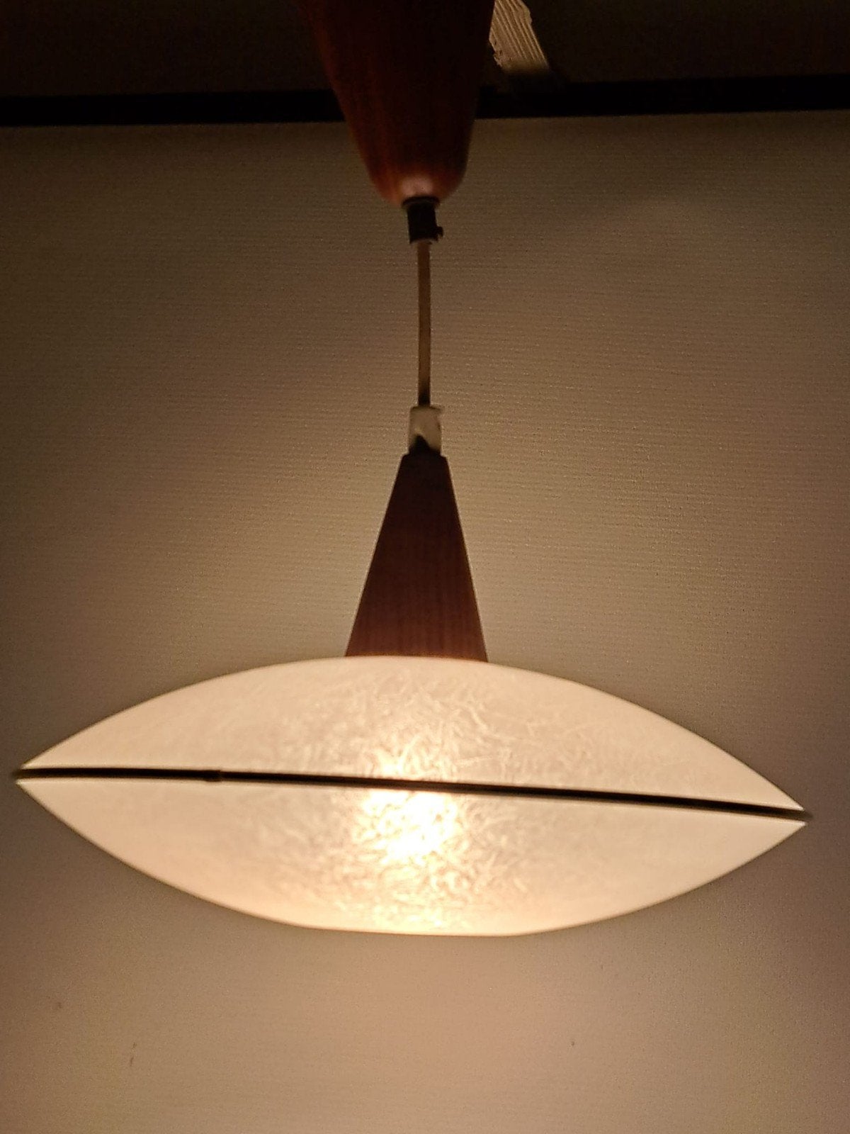 Vintage 60s plafondlamp - Denemarken, Ophalen of Verzenden