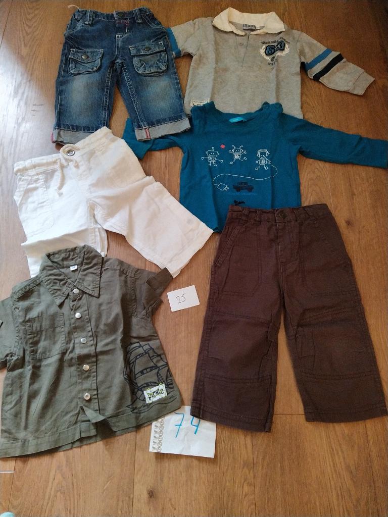 25 - Babykleding jongen - maat 74, Kinderen en Baby's, Babykleding | Maat 74, Ophalen of Verzenden, Gebruikt, Jongetje