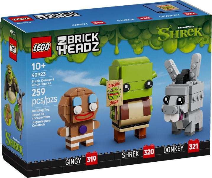 Lego BrickHeadz 40923 Shrek, Ezel en Peper figuren sealed nw, BrickHeadz, Lego, Nieuw, Ophalen of Verzenden