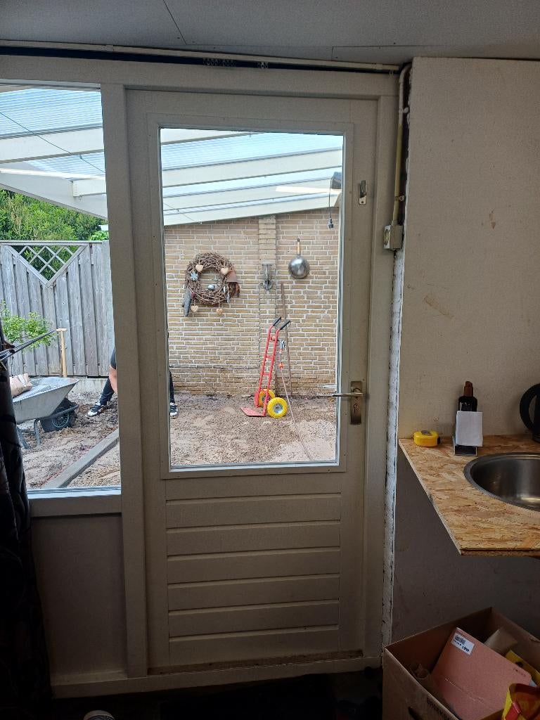 Schuurdeur, Ophalen, Gebruikt, 80 tot 100 cm, Buitendeur