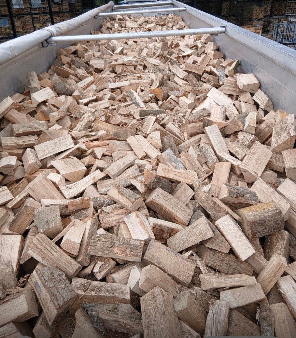 Mooi haardhout te koop. Eik, beuk berk. Super mix., Tuin en Terras, Haardhout, 6 m³ of meer, Ophalen, Eikenhout, Blokken