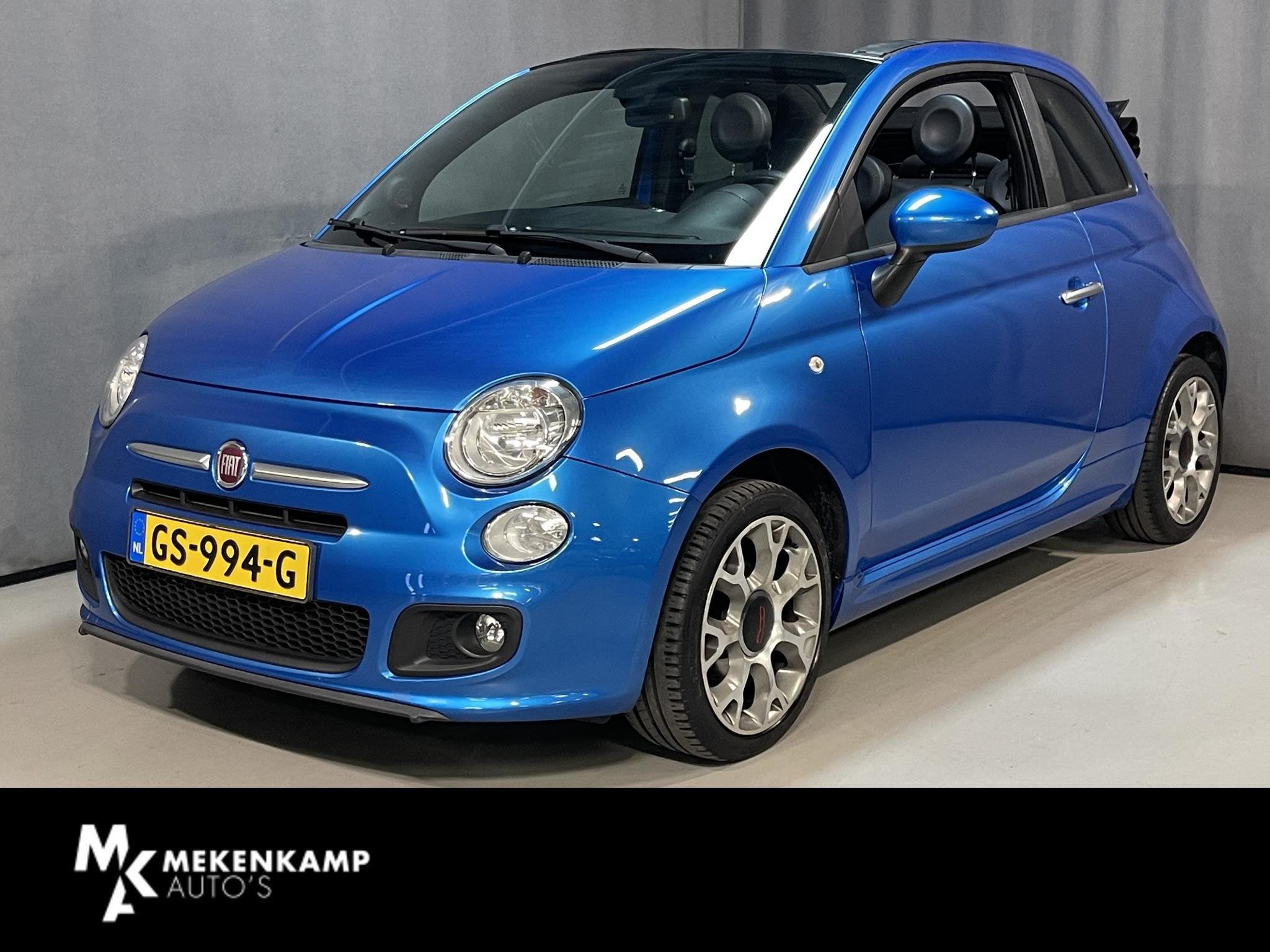 Fiat 500 C 0.9 TwinAir Turbo 500S 16"/Climate/Interscope HiF, Auto's, Gebruikt, Cabriolet, Leder en Stof, Origineel Nederlands
