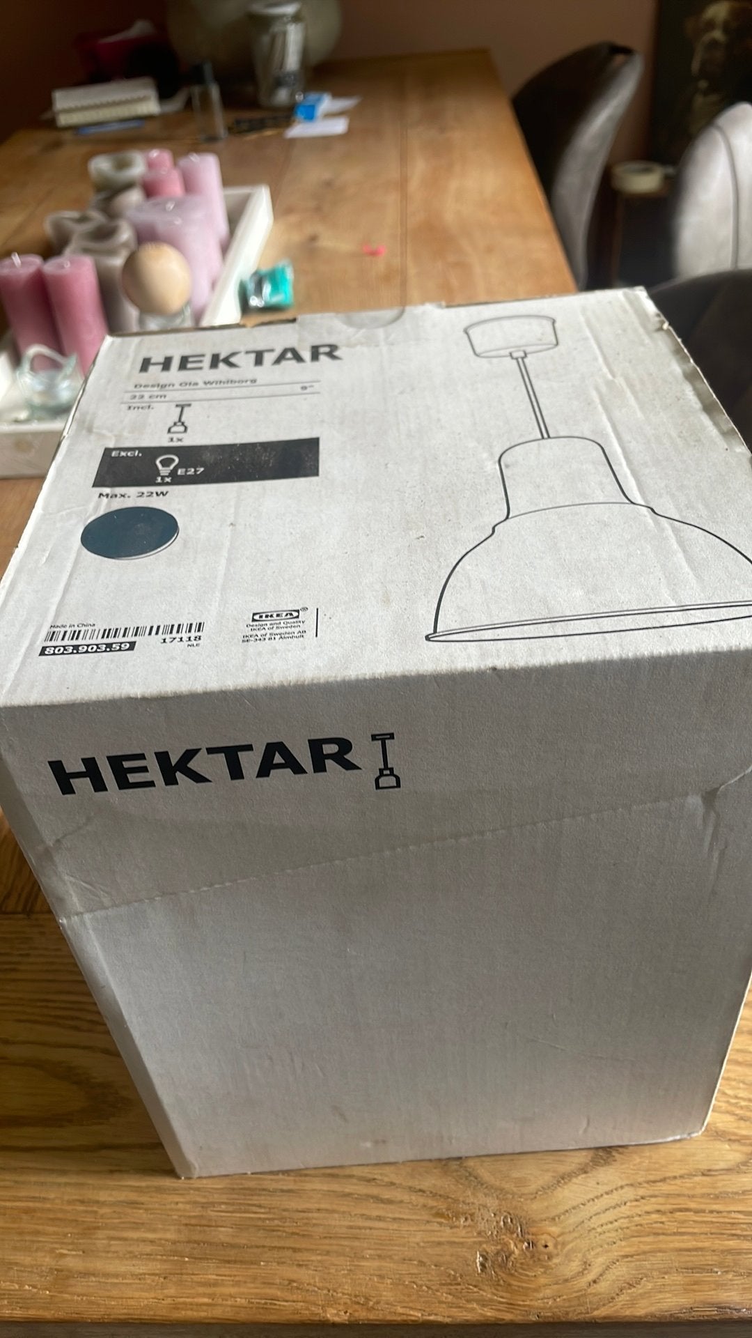 Hektar lamp, Huis en Inrichting, Ophalen, Zo goed als nieuw