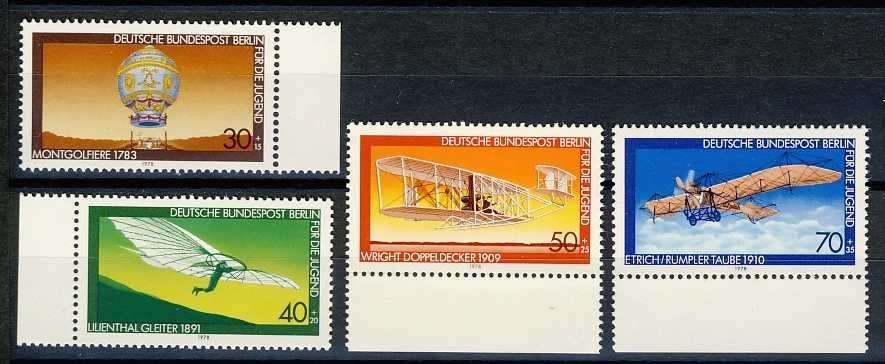 Berlijn 563/66 Vliegtuigen 1978 postfris, Ophalen of Verzenden, BRD, Postfris