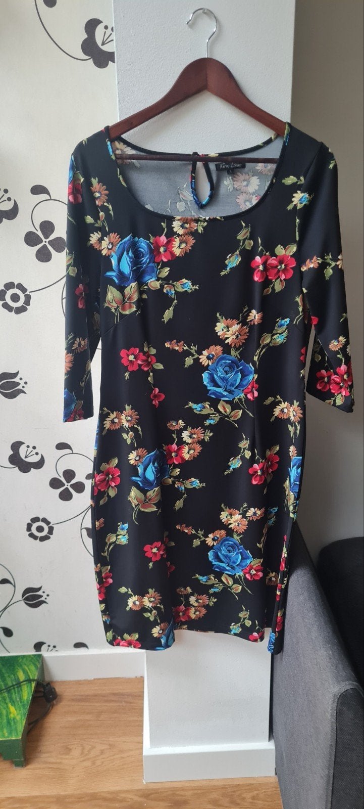 King Louie jurk maat L, Kleding | Dames, Maat 38/40 (M), Zwart, Ophalen of Verzenden, Knielengte