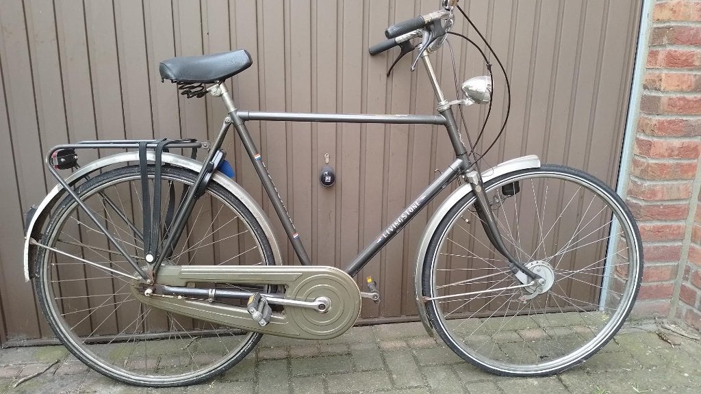 Livingstone herenfiets, Terugtraprem, Gebruikt, Versnellingen, 57 tot 61 cm