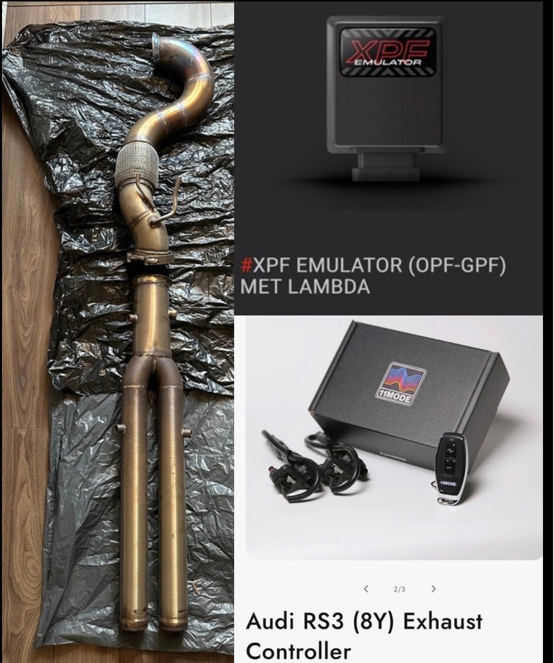 Audi RS3 8Y/8V: Downpipe | Emulator | Uitlaatklep Controller, Ophalen, Audi