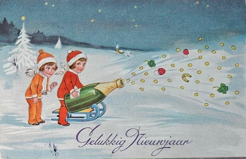 Champagne- Kurk eraf- Boem- 1930, Verzenden, 1920 tot 1940, Gelopen, Kinderen