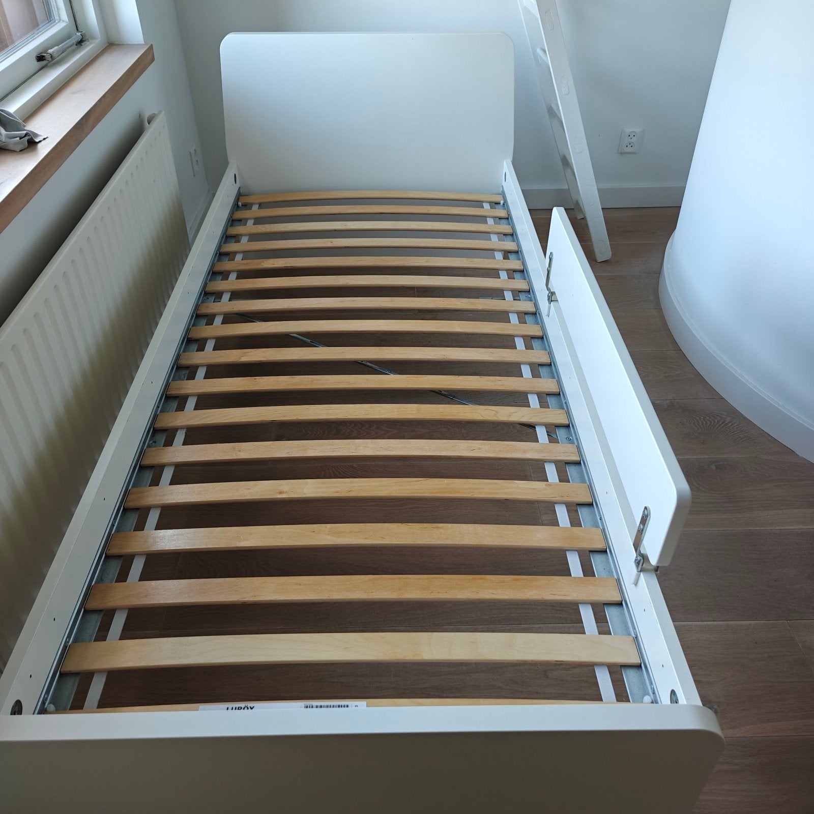 eenpersoonsbed incl bedhek lattenbodem, Ophalen, Gebruikt, 90 cm, Eenpersoons