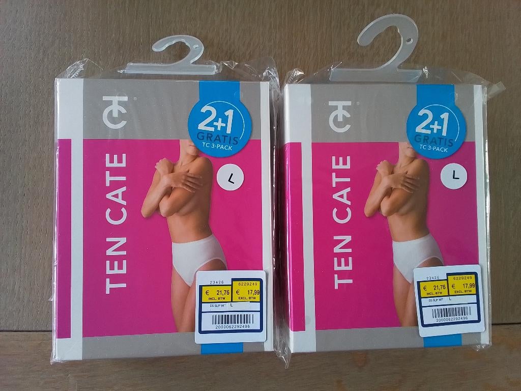 Dames slips. Ten cate. Nieuw maat L, Ophalen of Verzenden, Wit, Slip