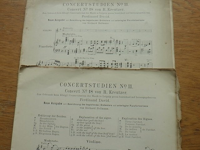 18e vioolconcert kreutzer -viool en piani, Muziek en Instrumenten, Bladmuziek, Gebruikt, Klassiek, Ophalen of Verzenden, Viool of Altviool