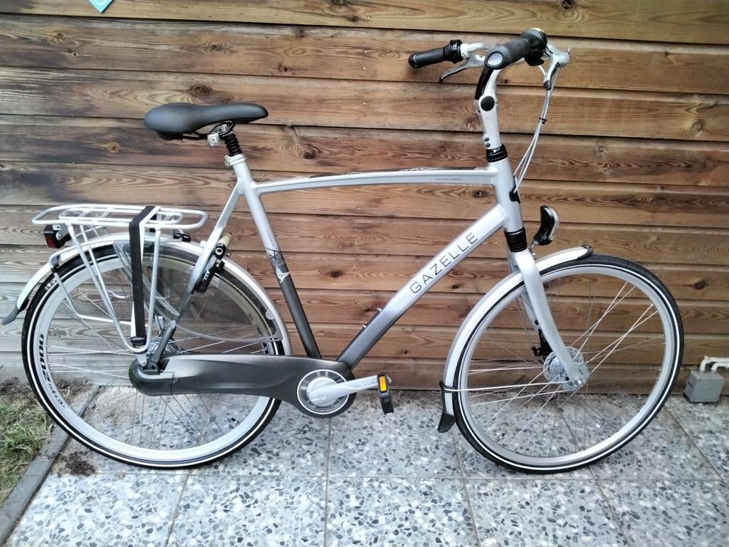 Gazelle Chamonix 65cm, 8 versnellingen, Rollerbrakes, Fietsen en Brommers, Fietsen | Heren | Herenfietsen, Ophalen, Versnellingen
