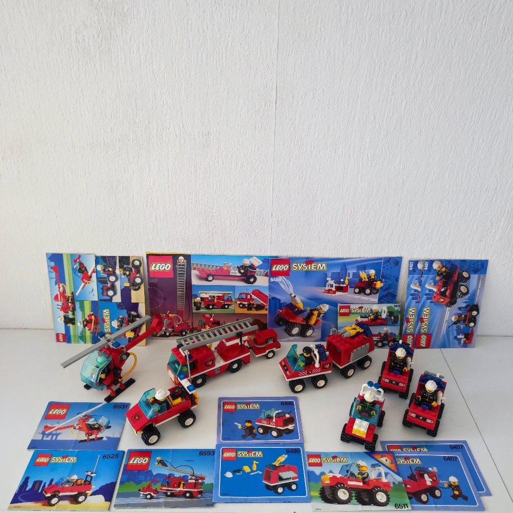 Lego Firefighter Bundle: 6593, 6531, 6525, 6486, 6511 & 6407, City, Inclusief instructies, Lego, Ophalen of Verzenden