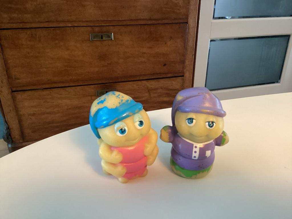 Twee Glo Friends figuurtjes Playskool, Ophalen of Verzenden, Gebruikt, Jongen of Meisje