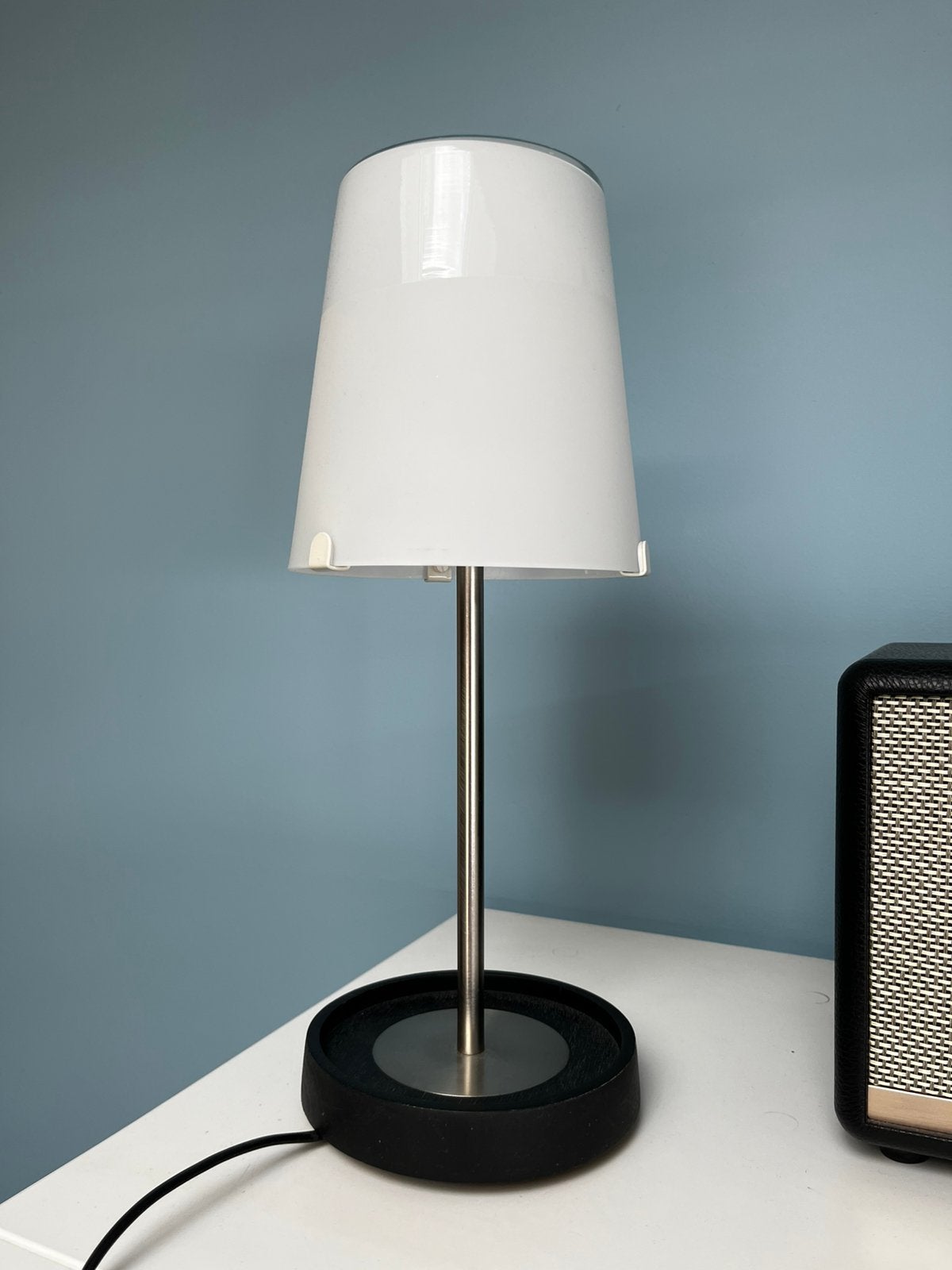 Vintage Ikea Basisk tafellamp - design Wiebke Braasch, Huis en Inrichting, Lampen | Tafellampen, Ophalen, Gebruikt, Schemerlamp