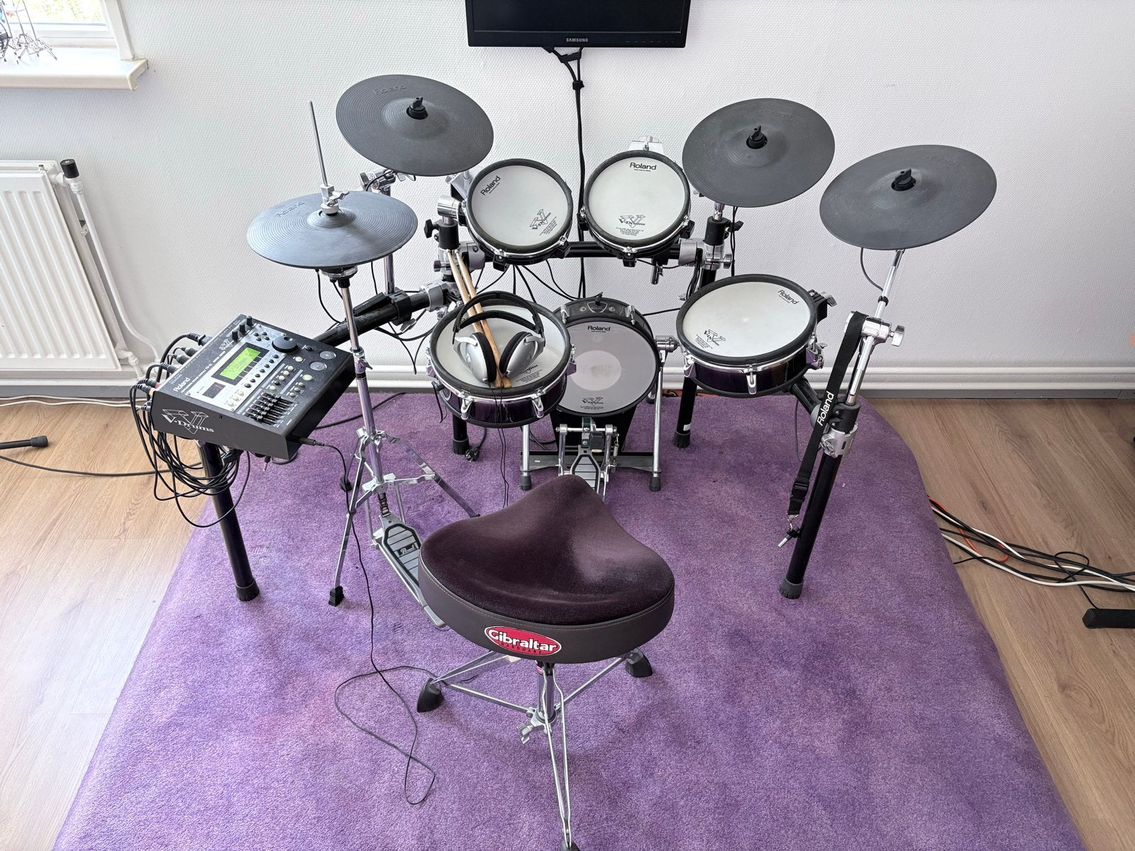 Roland TD-12 KX V-Stage Elektronisch Drumstel met Mixer, Ophalen, Gebruikt, Roland, Elektronisch