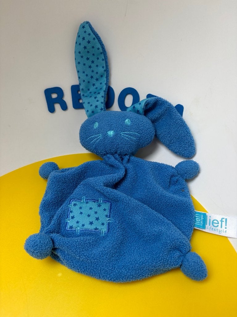 K3564 Lief! lief lifestyle konijn blauw, Ophalen of Verzenden, Zo goed als nieuw, Konijn